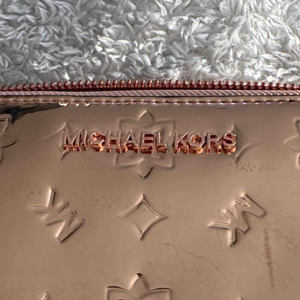 Michael Kors Rose Gold Embossed Wallet - Picture 5 of 5